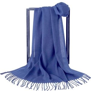Reitman’s | blue scarf / echarpe with fringes
